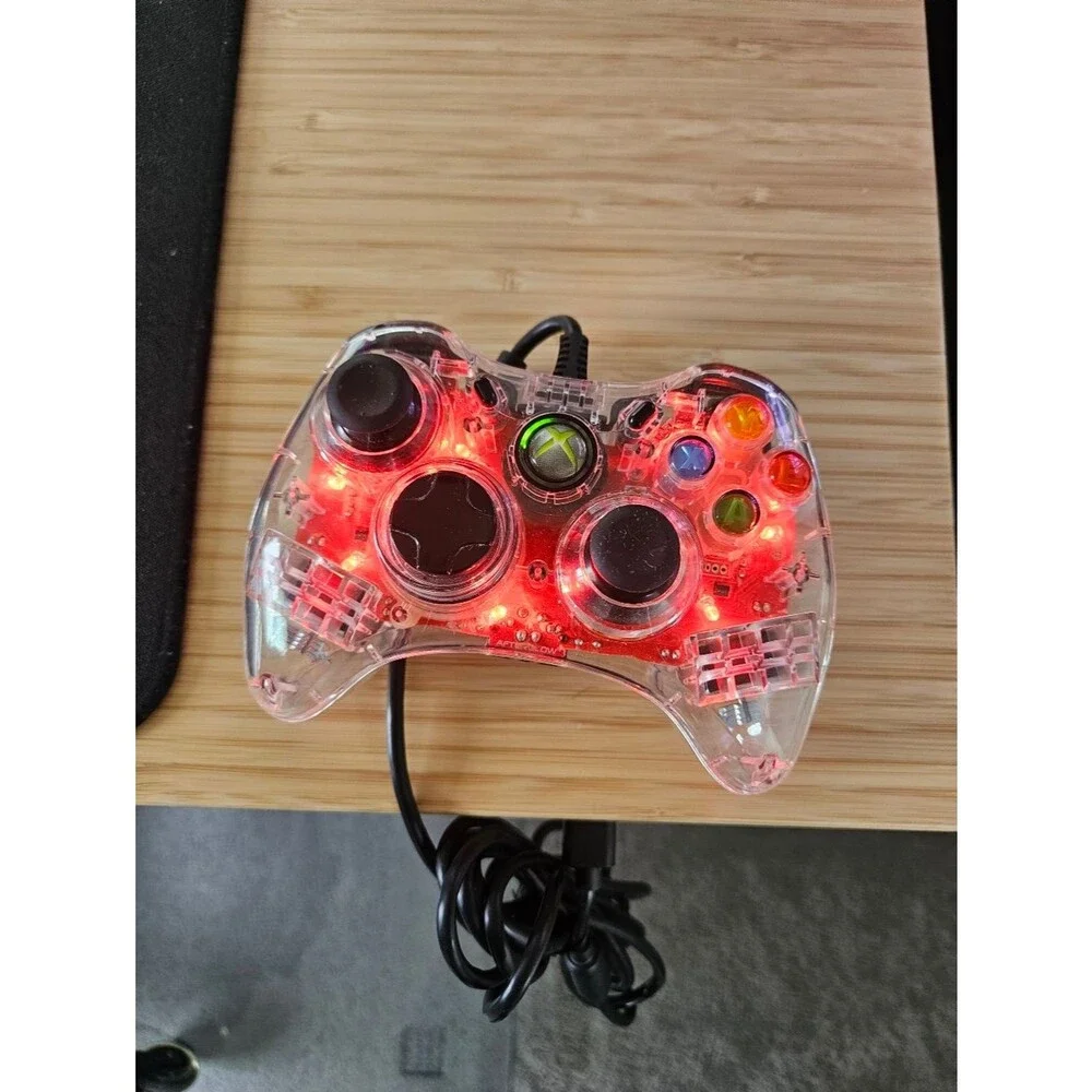 Afterglow Xbox Microsoft PL-3602 Red Wired Video Game Controller Remote Control